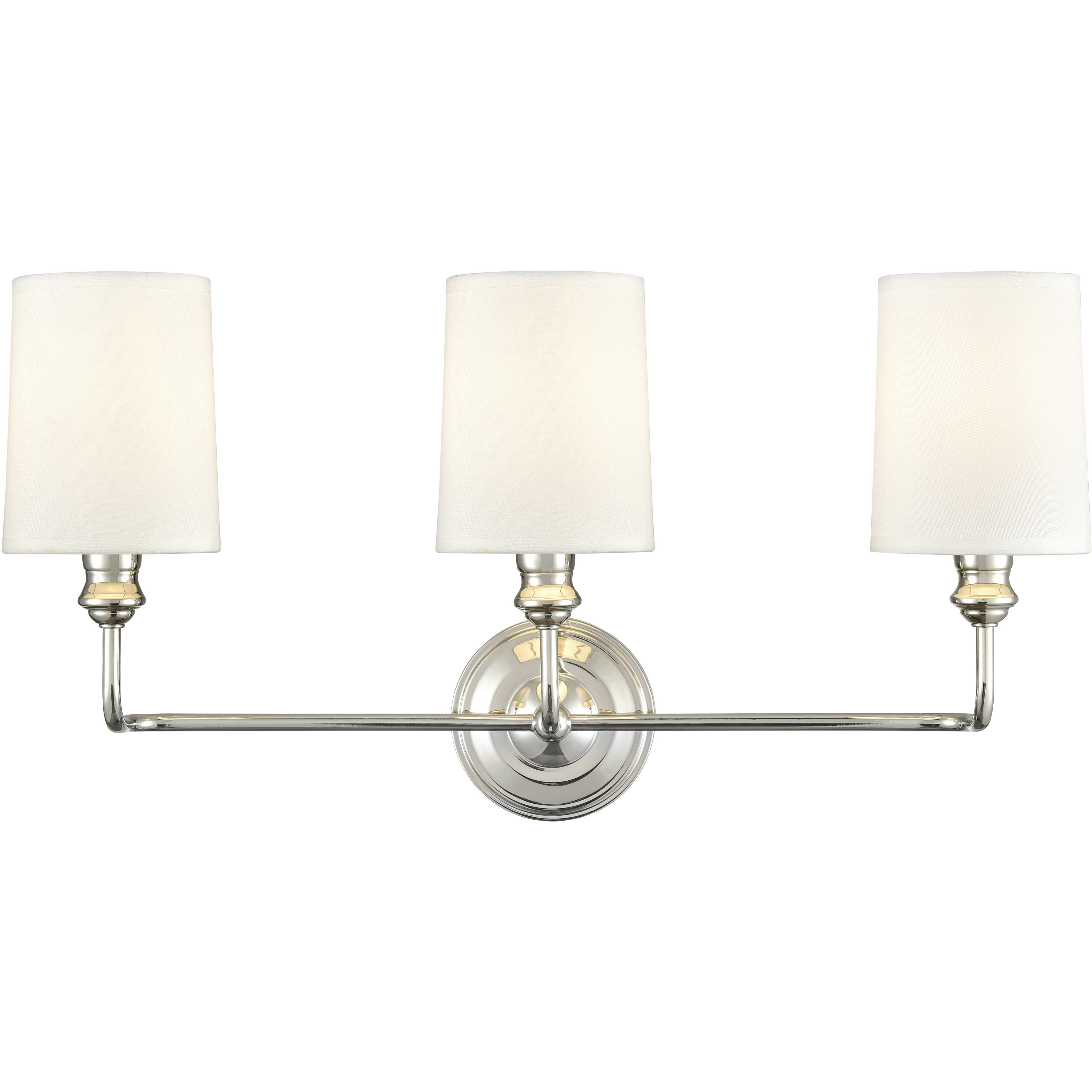 Leena 3 Light 22 inch Polished Nickel Bathroom Vanity Light Wall Light